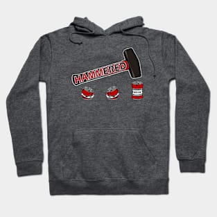 Hammered beer can design Hoodie